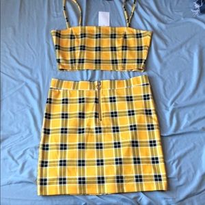 Yellow Plaid Set